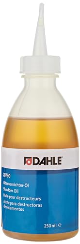 Dahle Bürotechnik Spezialöl für Aktenvernichter Dahle 20790, Tropfflasche, 250 ml von Dahle
