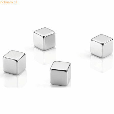 Dahle Megadym Magnet Cube 10x10x10mm VE=4 Stück silber von Dahle