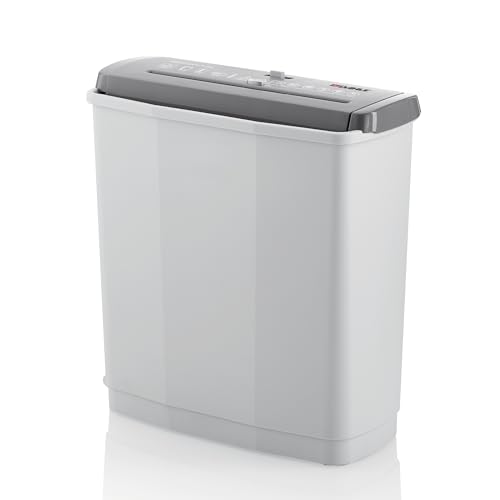 Dahle PaperSAFE PS 60 Aktenvernichter (6 Blatt, Sicherheitsstufe P2, Streifenschnitt, öl- und wartungsfrei, 11 Liter) grau von Dahle