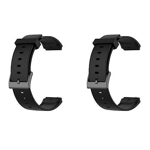 Daijianbin 2X Sport Uhren Armband für Uhren Armband Weiches Silikon Armband für Mi Uhren Armband Schwarz Daijianbin 2X Sport Uhren Armband für Uhren Armband Weiches Silikon Armband für Mi Uhren Armband Schwarz von Daijianbin