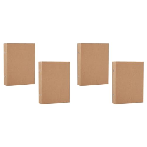 Daijianbin 4 Stück Nachfüllbare A5-Ringbücher, A5-Kraftpapier-Ordnerablage mit 2 Ringen zum Hinzufügen Loser Blätter, A5-Kraftpapier-Ordner Daijianbin 4 Stück Nachfüllbare A5-Ringbücher, A5-Kraftpapier-Ordnerablage mit 2 Ringen zum Hinzufügen Loser Blätter, A5-Kraftpapier-Ordner von Daijianbin