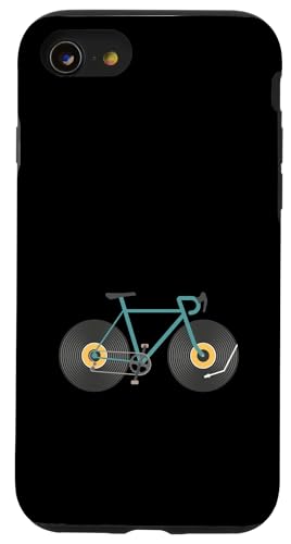 Funny Bike Music Schallplatten-Räder | Bike Lover Hülle für iPhone SE (2020) / 7 / 8 von Daily Bike Lovers