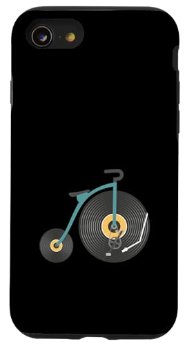 Vintage Bike Music Vinyl Schallplattenräder | Bike Lover Hülle für iPhone SE (2020) / 7 / 8 von Daily Bike Lovers