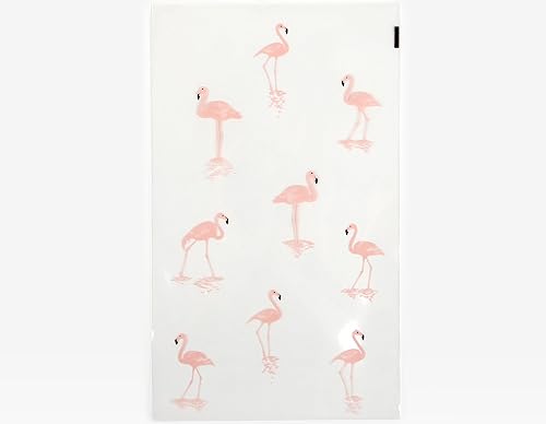 Dailylike Dailylike Briefumschläge aus Kunststoff, transparent, Flamingo, 12 x 20 cm, 10 Stück von Dailylike