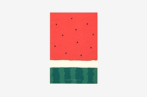Dailylike Illustrationskarte Wassermelone, 10 x 15 cm. von Dailylike
