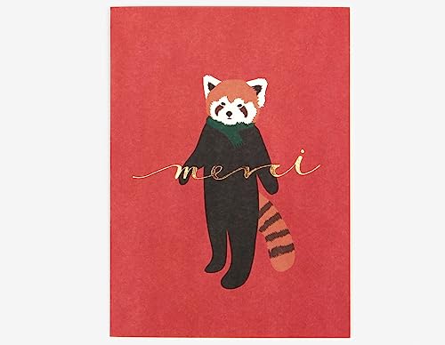 Dailylike Karte Nachricht Lesser Panda 9,5 x 13 cm. von Dailylike