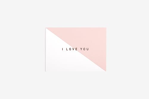 Dailylike Rosa Grußkarte I Love You 9,7 x 7 cm. von Dailylike