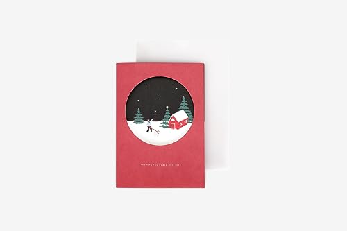 Dailylike Weihnachtskarte Peace and Joy, 10 x 14 cm, inklusive Umschlag 10 x 14,5 cm. von Dailylike