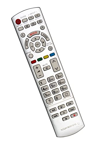 Dakana Ersatz Fernbedienung für Panasonic N2QAYB001010 Fernseher N2QAYB000842 Viera universalfernbedienung für Panasonic TV Remote Control vorkonfiguriert von Dakana