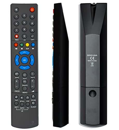 Dakana Ersatz Fernbedienung für Technisat PVR235 Receiver Fernseher TV Remote Control vorkonfiguriert und sofort einsatzberei Dakana Ersatz Fernbedienung für Technisat PVR235 Receiver Fernseher TV Remote Control vorkonfiguriert und sofort einsatzberei von Dakana