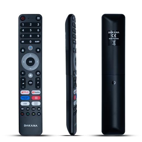 Dakana Fernbedienung für OK Saba und Peaq Fernbedienung UHD LED TV – OTV 32GH-5023C - 40GF-5023C - 43AU-5023C - 50AU-5023C Dakana Fernbedienung für OK Saba und Peaq Fernbedienung UHD LED TV – OTV 32GH-5023C - 40GF-5023C - 43AU-5023C - 50AU-5023C von Dakana
