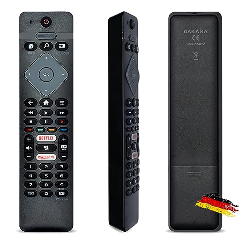 Dakana Fernbedienung für Philips Fernseher BRC0884301/01 – Vorkonfiguriert, sofort einsatzbereit, kompatibel mit Philips 4K UHD TV 43PUS6504, 65PUS6554, 70PUS6504 und weiteren Modellen Dakana Fernbedienung für Philips Fernseher BRC0884301/01 – Vorkonfiguriert, sofort einsatzbereit, kompatibel mit Philips 4K UHD TV 43PUS6504, 65PUS6554, 70PUS6504 und weiteren Modellen von Dakana