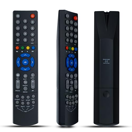 Dakana Fernbedienung für Technisat TS103 Receiver Fernseher TV - Schwarz - vorkonfiguriert und sofort einsatzbereit (Schwarz) Dakana Fernbedienung für Technisat TS103 Receiver Fernseher TV - Schwarz - vorkonfiguriert und sofort einsatzbereit (Schwarz) von Dakana