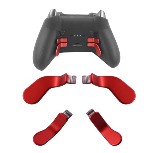 4 Pack Elite Controller Paddles für Xbox Elite 2 Controller Paddles,Edelstahl Elite Core Controller Paddle für Xbox One Elite Controller Serie 2,Elite Serie 1,und Elite 2 Core Controller(rot) von Dakexiong