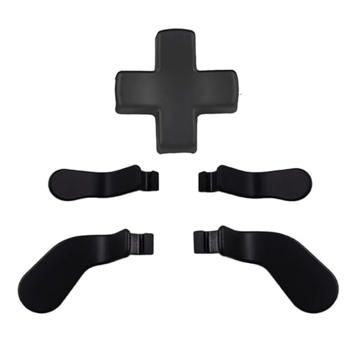 5 in 1 Metal Replacement Parts for Xbox Elite Controller Series 2, Elite Series 2 Core Controller Parts, Accessories for Xbox One Elite Series 1 Controller Includes 4 Paddles,1 Dpads(Black) von Dakexiong
