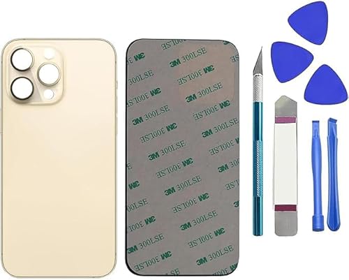 Dakexiong 14 Pro Max Ersatz Backcover Glas für iPhone 14 Pro Max 6.7" mit Reparatur Werkzeug Set Gold von Dakexiong