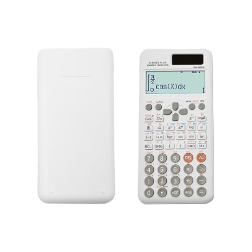 Wissenschaftlicher Taschenrechner, kompatibel mit FC-991ES Plus-2nd Edition, wissenschaftlicher Taschenrechner mit 417 Funktionen, für Schulbedarf, Studenten, Lehrer, Büro, Zuhause, Weiß Wissenschaftlicher Taschenrechner, kompatibel mit FC-991ES Plus-2nd Edition, wissenschaftlicher Taschenrechner mit 417 Funktionen, für Schulbedarf, Studenten, Lehrer, Büro, Zuhause, Weiß von Dakexiong