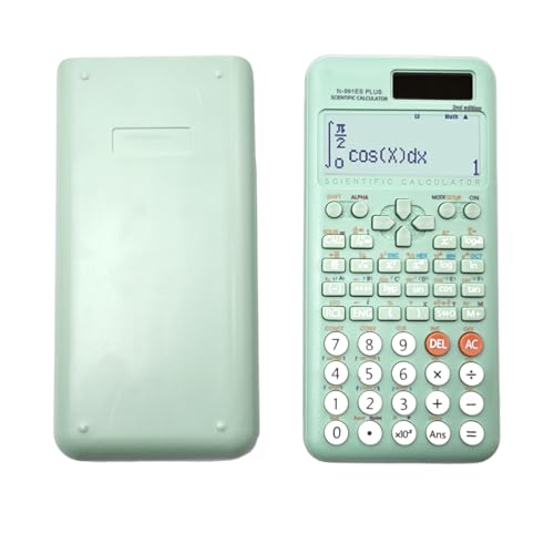 Wissenschaftlicher Taschenrechner, kompatibel mit FC-991ES Plus-2nd Edition, wissenschaftlicher Taschenrechner mit 417 Funktionen, für Schulbedarf, Studenten, Lehrer, Geschäft, Büro, Zuhause, Grün von Dakexiong