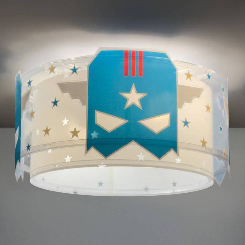 Dalber Deckenleuchte Blue Hero, weiß/blau, Ø 33 cm, E27 von Dalber