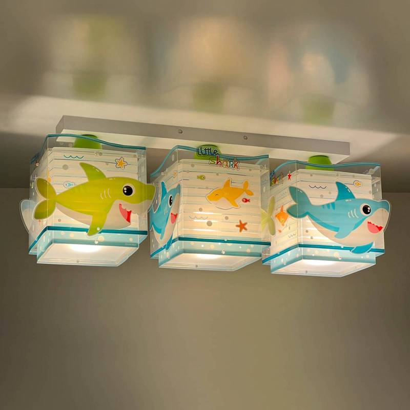 Dalber Little Shark Deckenlampe Meeresmotiv 3-fl. von Dalber
