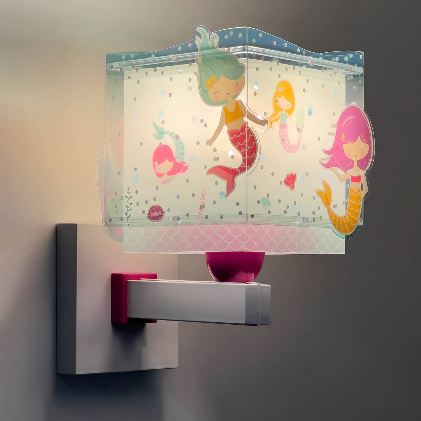 Dalber Mermaids Wandlampe mit Meerjungfrauenmotiv von Dalber