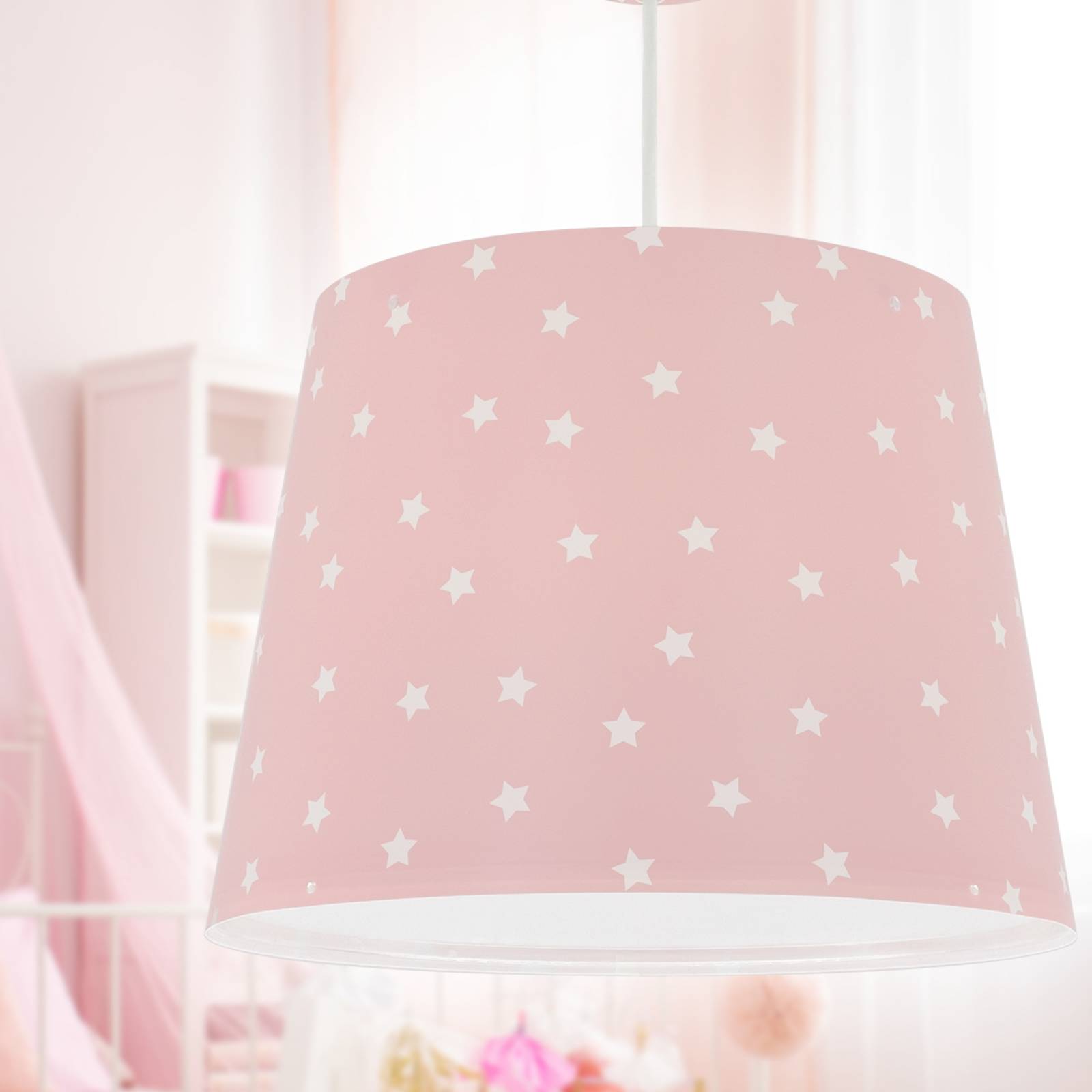 Dalber Star Light Kinder-Hängeleuchte pink von Dalber