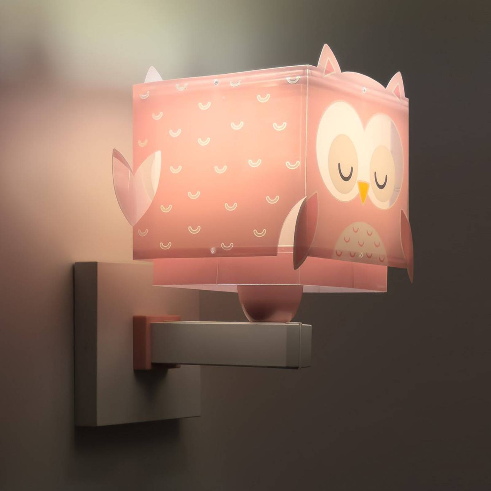 Dalber Wandleuchte Little Owl mit Stecker, rosa, E27 Dalber Wandleuchte Little Owl mit Stecker, rosa, E27 von Dalber