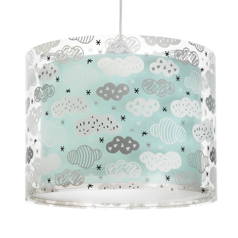 Hängeleuchte Clouds für Kinderzimmer, blau von Dalber