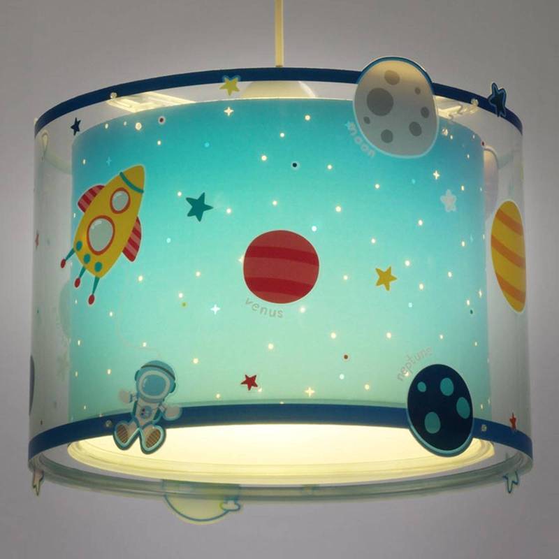 Kinder-Pendelleuchte Planets mit Motiv von Dalber