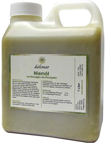 Dalimar Neemöl mit Emulgator 1000ml - Niemöl 1,0 Liter fertig gemischt für sofortige Anwendung von Dalimar