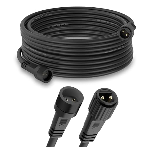 Dalugo 10M Lichterkette Verlängerung, IP65 wasserdichte 2 Polig LED Lichterketten Verlängerungskabel Außen für Kugellichter Lichterketten, Eiszapfen Weihnachtslichter, Netzlichter, Solar Lichterkette Dalugo 10M Lichterkette Verlängerung, IP65 wasserdichte 2 Polig LED Lichterketten Verlängerungskabel Außen für Kugellichter Lichterketten, Eiszapfen Weihnachtslichter, Netzlichter, Solar Lichterkette von Dalugo