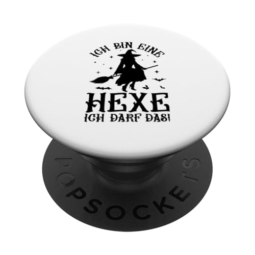 Ich Bin Eine Hexe Ich Darf Das Hexen PopSockets Klebender PopGrip Ich Bin Eine Hexe Ich Darf Das Hexen PopSockets Klebender PopGrip von Damen Halloween Hexen Party Kostüm