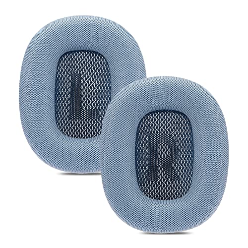 Damex Ersatz-Ohrpolster für Apple Airpods Max Kopfhörer, Protein-Leder-Ohrpolster (blau) von Damex