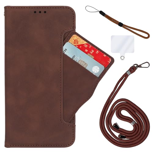 Damolong Brieftaschen-Handyhülle kompatibel für Honor X8 4G(6.7 Zoll), Magnetische Leder-Klapphülle für Honor X8 4G von Damolong