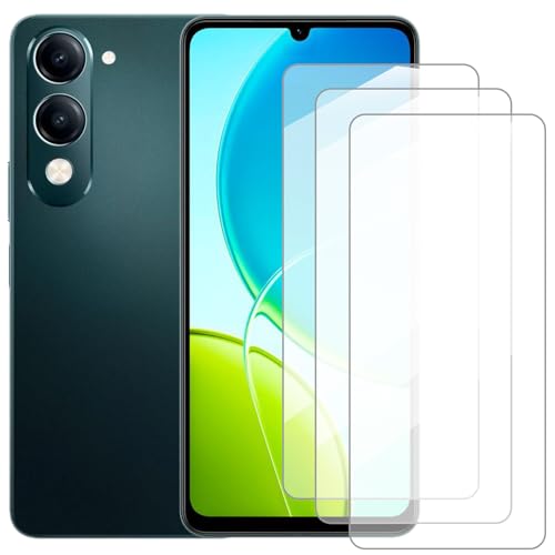 Damolong Displayschutzfolie kompatibel für Vivo Y37c(6.74 Zoll) [3 Pack] Gehärtete Glas Displayschutzfolie geeignet für Vivo Y37c von Damolong