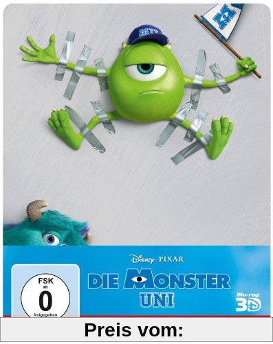 Die Monster Uni (Steelbook) (Bonus-Disc + Blu-ray 2D) [Blu-ray 3D] von Dan Scanlon