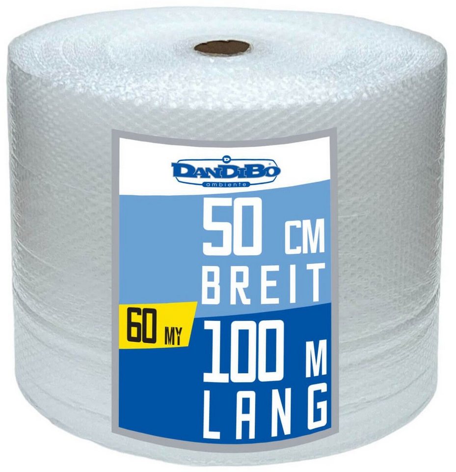 DanDiBo Schutzfolie Luftpolsterfolie 50 cm x 100 m 60 my Stark Polsterfolie Umzugsfolie DanDiBo Schutzfolie Luftpolsterfolie 50 cm x 100 m 60 my Stark Polsterfolie Umzugsfolie von DanDiBo