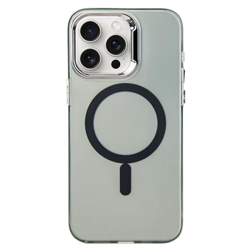 Danbey Premium-Schutzhülle für iPhone 15 Pro, Farbe Titan-Stil, stark magnetisch, kompatibel mit kabellosem MagSafe Laden, Fallschutz, Handyhülle, 163153M (Titangrau, iPhone 15 Pro) von Danbey
