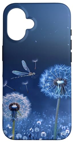 Libelle Pusteblume bei Nacht Hülle für iPhone 16 Libelle Pusteblume bei Nacht Hülle für iPhone 16 von Dandelion Flower Floral Accessories