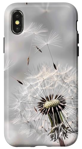 Pusteblume Blume Art Muster Weiß Hülle für iPhone X/XS Pusteblume Blume Art Muster Weiß Hülle für iPhone X/XS von Dandelion Flower Floral Accessories