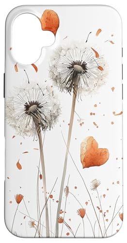 Pusteblume Blumen Herzen Kunst Hülle für iPhone 16 Plus Pusteblume Blumen Herzen Kunst Hülle für iPhone 16 Plus von Dandelion Flower Floral Accessories