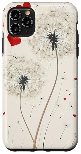 Pusteblume Süße Herzen Naturtöne Hülle für iPhone 11 Pro Max von Dandelion Flower Floral Accessories