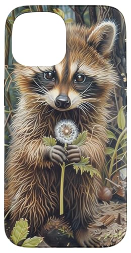 Süßer Waschbär mit Pusteblume Hülle für iPhone 15 Süßer Waschbär mit Pusteblume Hülle für iPhone 15 von Dandelion Flower Floral Accessories
