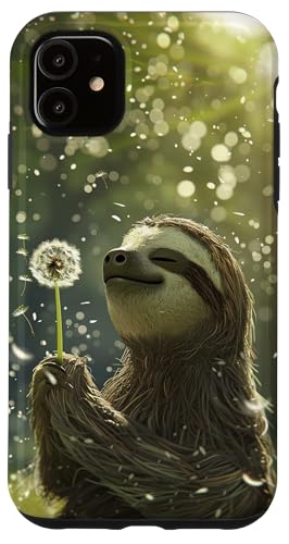 Süßes Faultier mit Pusteblume Hülle für iPhone 11 Süßes Faultier mit Pusteblume Hülle für iPhone 11 von Dandelion Flower Floral Accessories
