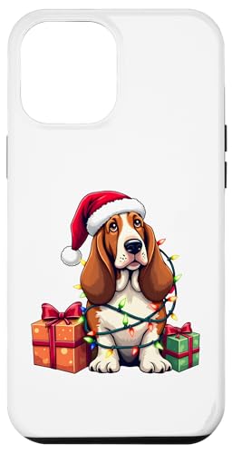 Basset Hound verpackt in Weihnachtsbeleuchtung mit Weihnachtsmannmütze Hülle für iPhone 12 Pro Max Basset Hound verpackt in Weihnachtsbeleuchtung mit Weihnachtsmannmütze Hülle für iPhone 12 Pro Max von Danea's Gifts for Basset Hound Owners