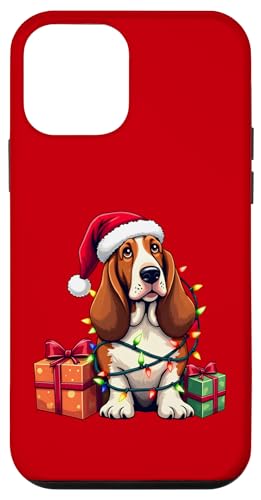 Basset Hound verpackt in Weihnachtsbeleuchtung mit Weihnachtsmannmütze Hülle für iPhone 12 mini Basset Hound verpackt in Weihnachtsbeleuchtung mit Weihnachtsmannmütze Hülle für iPhone 12 mini von Danea's Gifts for Basset Hound Owners