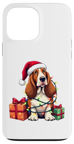 Basset Hound verpackt in Weihnachtsbeleuchtung mit Weihnachtsmannmütze Hülle für iPhone 13 Pro Max Basset Hound verpackt in Weihnachtsbeleuchtung mit Weihnachtsmannmütze Hülle für iPhone 13 Pro Max von Danea's Gifts for Basset Hound Owners