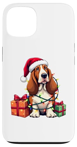 Basset Hound verpackt in Weihnachtsbeleuchtung mit Weihnachtsmannmütze Hülle für iPhone 13 Basset Hound verpackt in Weihnachtsbeleuchtung mit Weihnachtsmannmütze Hülle für iPhone 13 von Danea's Gifts for Basset Hound Owners
