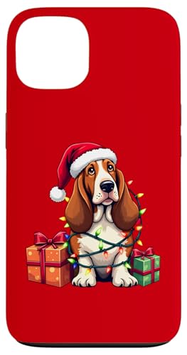 Basset Hound verpackt in Weihnachtsbeleuchtung mit Weihnachtsmannmütze Hülle für iPhone 13 Basset Hound verpackt in Weihnachtsbeleuchtung mit Weihnachtsmannmütze Hülle für iPhone 13 von Danea's Gifts for Basset Hound Owners