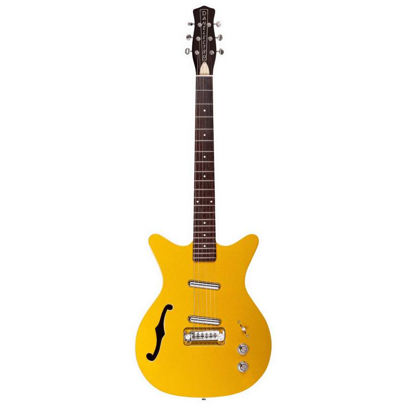 Danelectro DC59R Fifty Niner Gold Top Semi-Hollow Electric Guitar von Danelectro